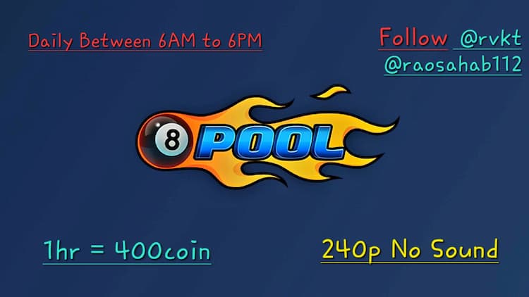 RaoSahab112 8 Ball Pool 25-05-2023 Loco Live Stream