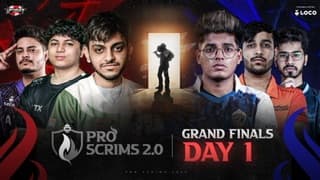 live stream Upthrust Esports Pro Scrims S2- Grand Finals | Day-1 | FT- Soul, Xspark, RNT