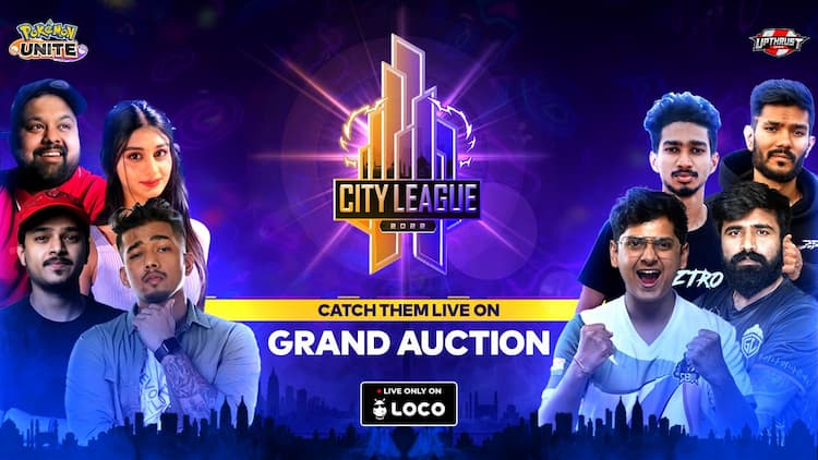 live stream Pokémon Unite City League 2022 | The Auction Day | Feat :- MortaL, Scout , Thug , Ghatak , Goldy, Payal, Kaztro , Hastar | Organised By Upt