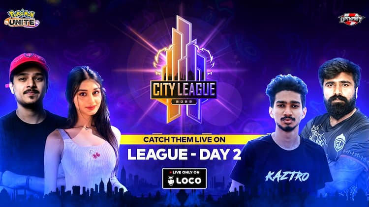 live stream Pokémon Unite City League 2022 | League Day 2| Feat :- MortaL, Scout , Thug , Ghatak , Goldy, Payal, Kaztro , Hastar | Organised By Upt
