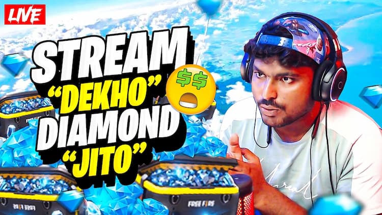 live stream Free Fire Live Unlimited Diamond Giveaway