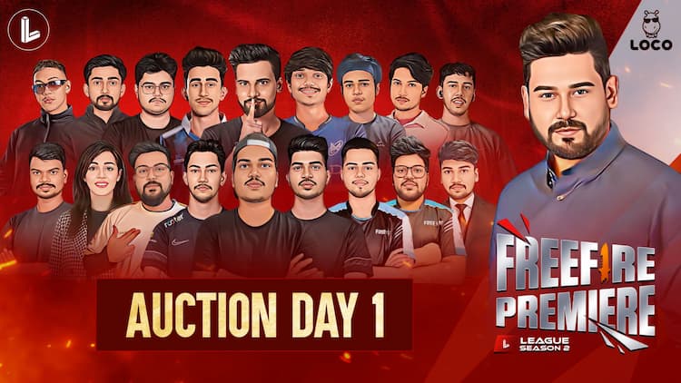 live stream Freefire Premiere League Auction | Season 2 | Launch Day  FT. Rocky , Fozyajay , Pahadi , Iconic , Vasiyo , Ignite & many more 