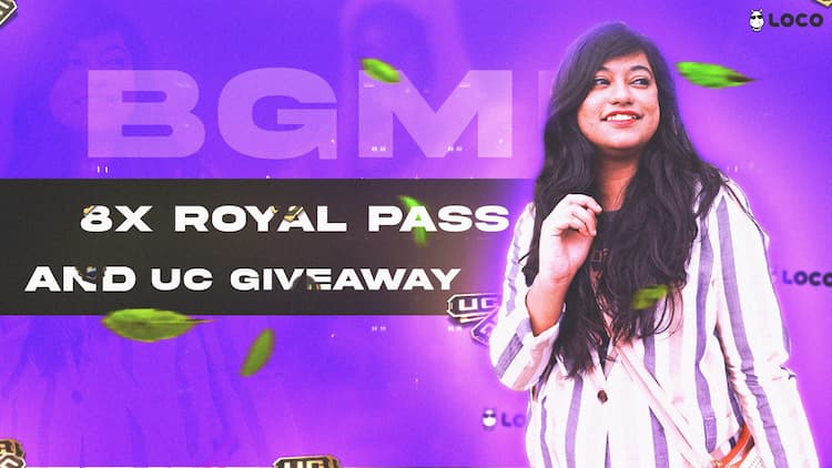 live stream 🔴8X Royal pass and UC giveaway BGMI Join now