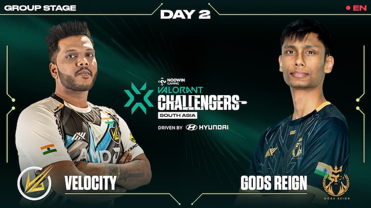live stream Velocity Gaming VS Gods Reign [EN] NODWIN Valorant Challengers South Asia 🏆